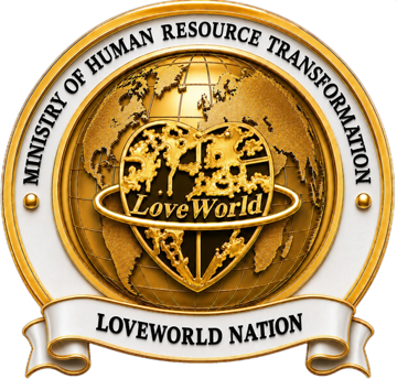 MHRT seal: Ministry of Human Resource Transformation, LoveWorld Nation